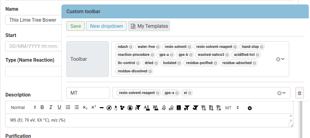 MT dropdown